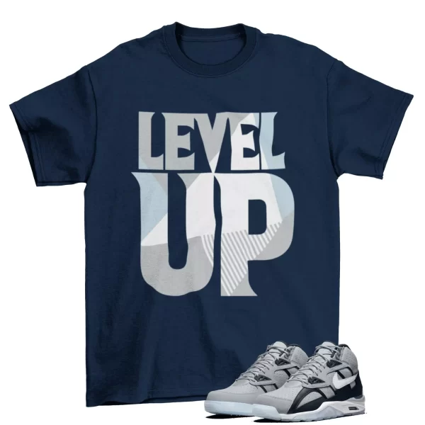 Level Up Shirt Navy to Match Air Trainer SC High M8320001 Jezsport.com