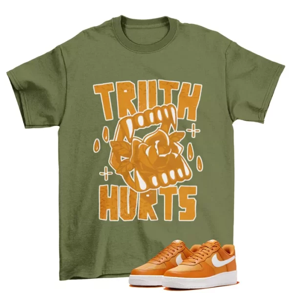 Truth Shirt Green to Match Air Force 1 Low Nylon Orange Monarch FB2048-800 Jezsport.com