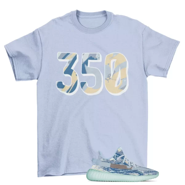 350 Pattern Sneaker Shirt to Match Yeezy Boost 350 v2 MX Blue Jezsport.com