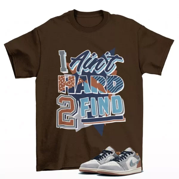 Pull Up Sneaker Shirt to Match Jordan 1 Low Phantom Denim FZ5045-091 Jezsport.com