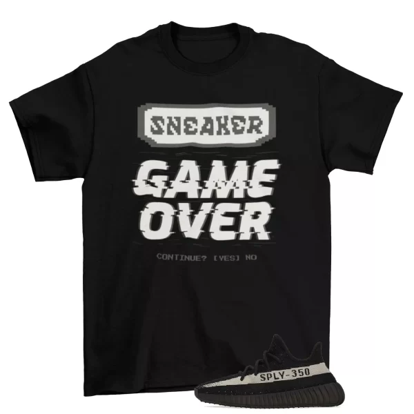 Game Over 350 Sneaker Shirt to Match Yeezy Boost 350 v2 Oreo Jezsport.com