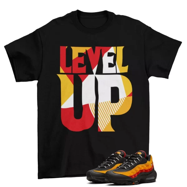 Level Up Sneaker Shirt to Match Air Max 95 Raygun Cosmic Clay DC9412-001 Jezsport.com