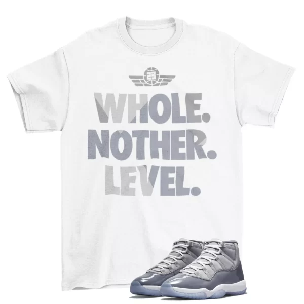 Next Level Sneaker Shirt to Match Jordan 11 Retro Cool Grey CT8012-005 Jezsport.com