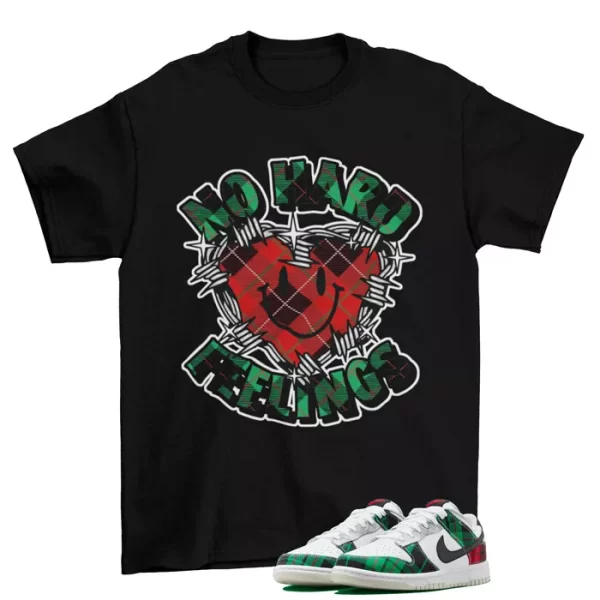 In My Feels Shirt Black to Match Dunk Low Tartan Plaid / DV0827-100 Jezsport.com