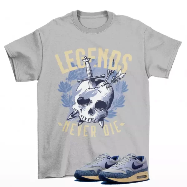 Legendary Shirt Grey to Match Air Max 1 '86 OG Lost Sketch DV7525-001 Jezsport.com