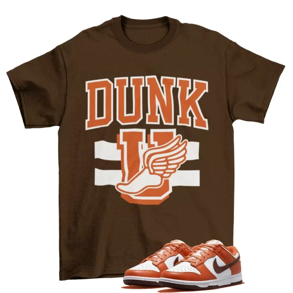 New School Shirt to Match Dunk Low Bronze Eclipse Mesa Orange / DQ4697-800 Jezsport.com