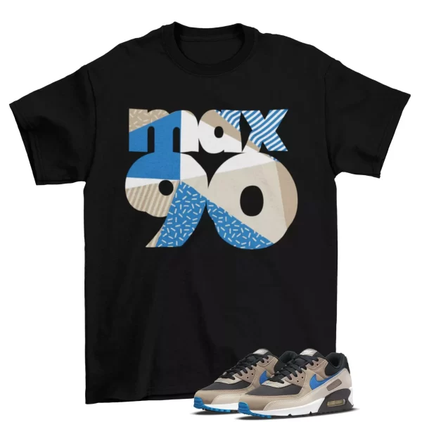 1990 Sneaker Shirt to Match Air Max 90 Malt Blue Slate DC9388 001 Jezsport.com