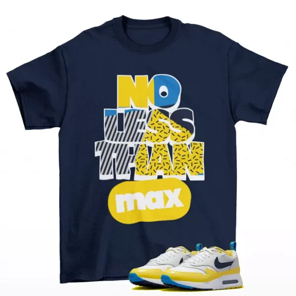 No Less Shirt Navy to Match Air Max 1 '86 OG Golf Tour Yellow FN8075-101 Jezsport.com