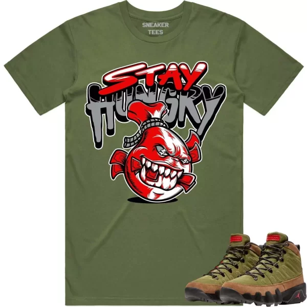 Jordan 9 Beef Broccoli 9s Shirt to Match - RED STAY HUNGRY Jezsport.com