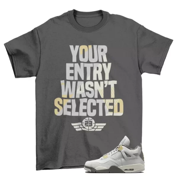 Sneaker Raffle Shirt to Match Jordan 4 Retro Craft Photon Dust DV3742-021 Jezsport.com