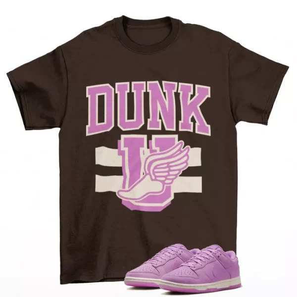 Dunk University Fuchsia Shirt to Match Dunk Low Rush Fuchsia DV7415-500 Jezsport.com