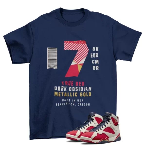 Box Label Shirt to Match Jordan 7 Retro Trophy Room / DM1195-474 Jezsport.com