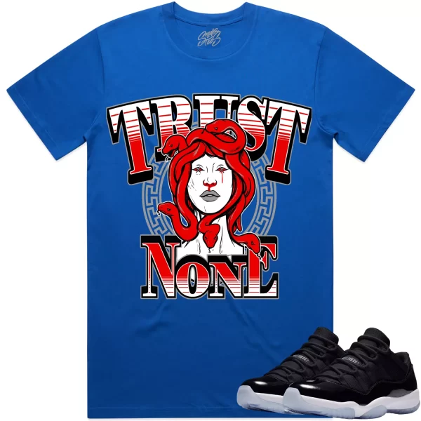 Jordan 11 Low Space Jam 11s Shirt to Match - RED TRUST NO ONE Jezsport.com