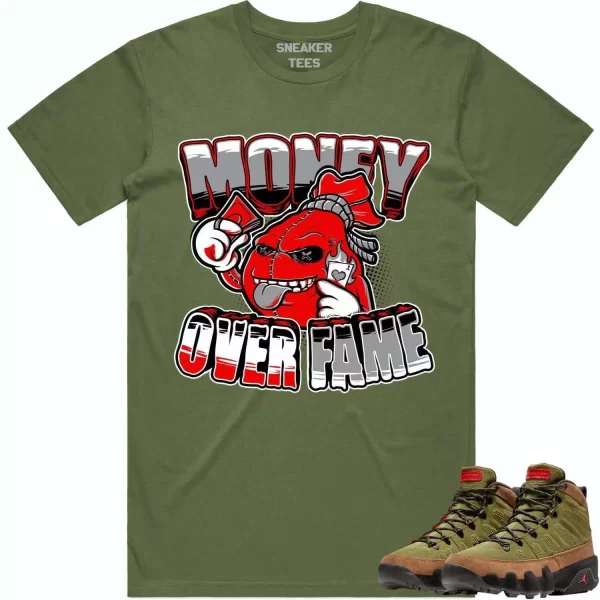 Jordan 9 Beef Broccoli 9s Shirt to Match - RED MOF Jezsport.com