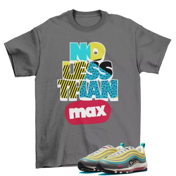 No Less Shirt Grey to Air Max 97 Air Sprung Iron Grey DH4759-001 Jezsport.com