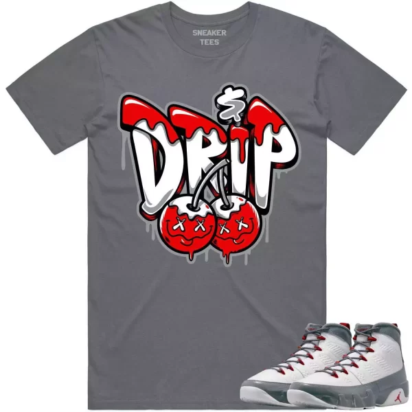 Jordan 9 Fire Red 9s Shirt to Match - RED MONEY DRIP Jezsport.com