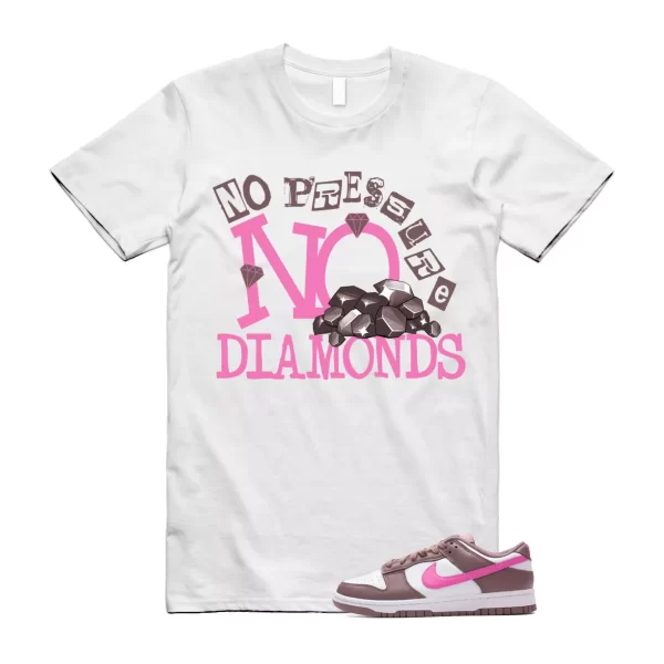 Dunk Smokey Mauve Playful Pink White Brown Low T Shirt Match DIAMOND Jezsport.com