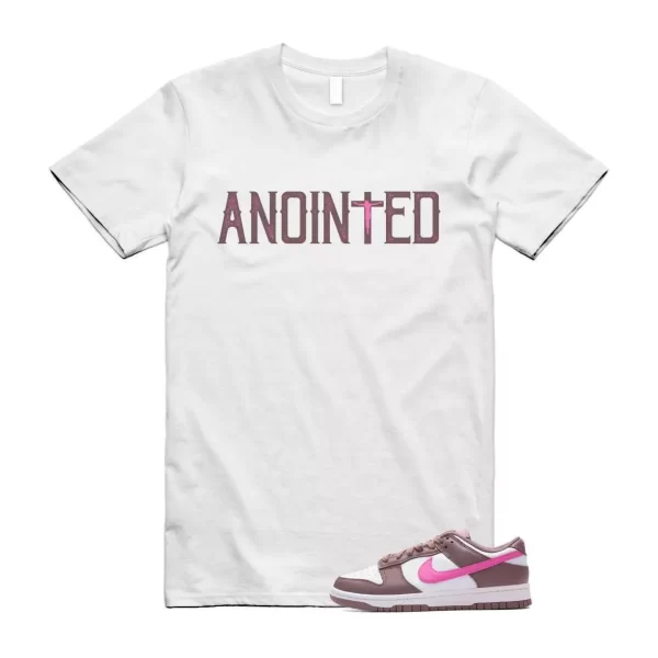 Dunk Smokey Mauve Playful Pink White Brown Low T Shirt Match ANOINTED Jezsport.com