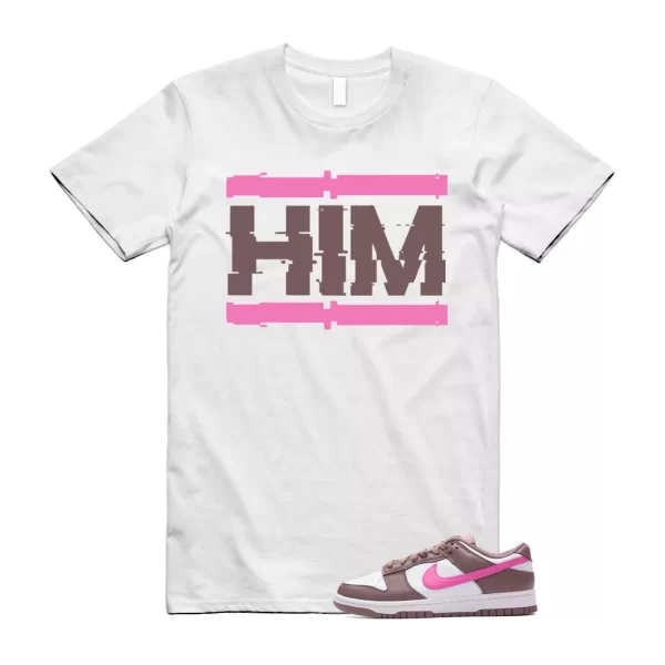 Dunk Smokey Mauve Playful Pink White Brown Low T Shirt Match HIM Jezsport.com