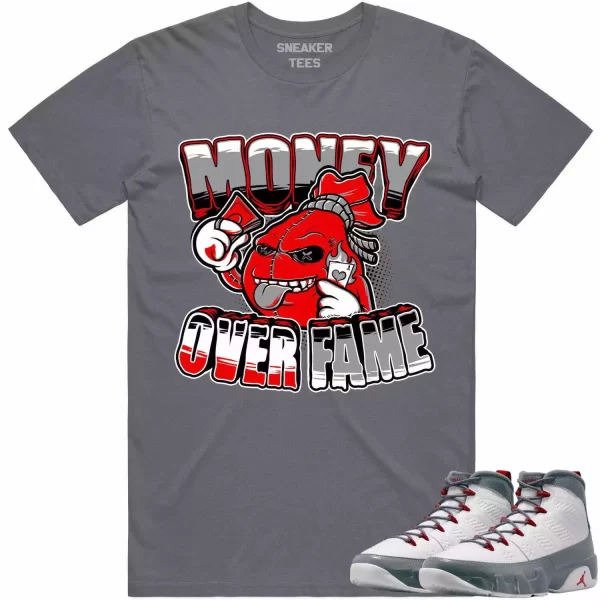 Jordan 9 Fire Red 9s Shirt to Match - RED MOF Jezsport.com