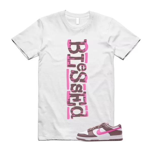 Dunk Smokey Mauve Playful Pink White Brown Low T Shirt Match B2 Jezsport.com