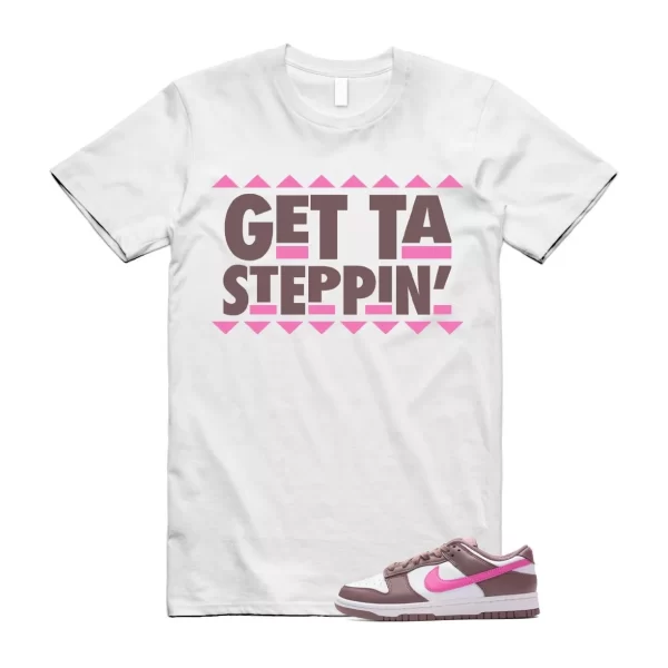 Dunk Smokey Mauve Playful Pink White Brown Low T Shirt Match GET Jezsport.com