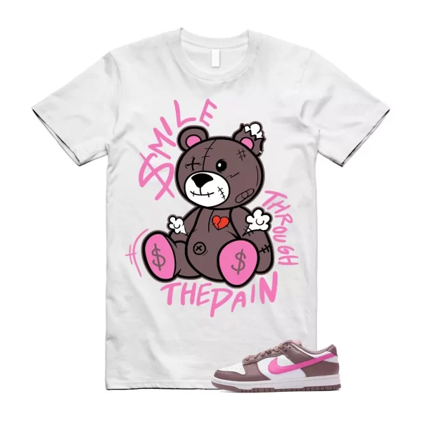 Dunk Smokey Mauve Playful Pink White Brown Low T Shirt Match SM2 Jezsport.com