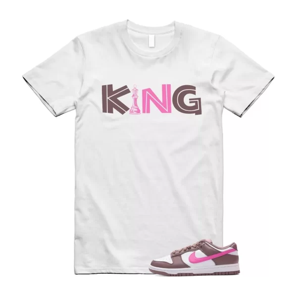 Dunk Smokey Mauve Playful Pink White Brown Low T Shirt Match KING Jezsport.com