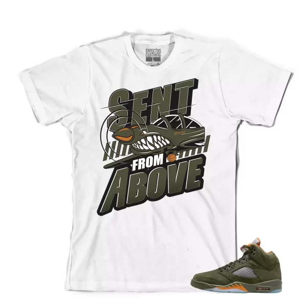 Tee to match Air Jordan Retro 5 Olive. Above Tee Jezsport.com