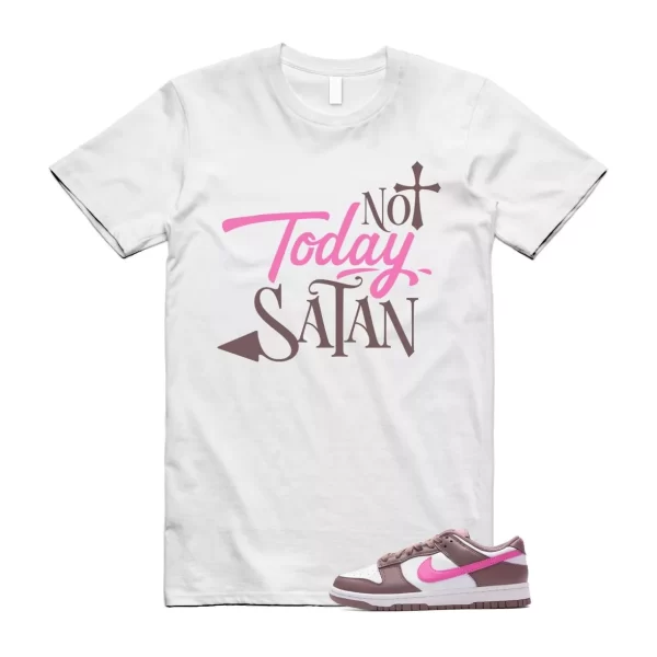 Dunk Smokey Mauve Playful Pink White Brown Low T Shirt Match SATAN Jezsport.com