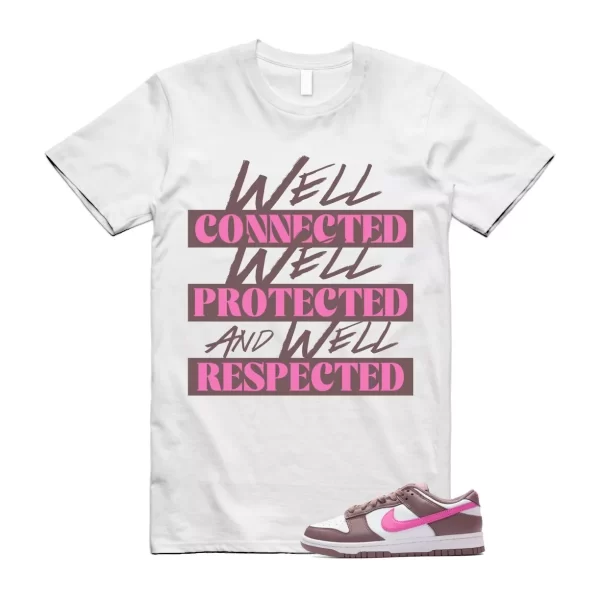 Dunk Smokey Mauve Playful Pink White Brown Low T Shirt Match WELL Jezsport.com