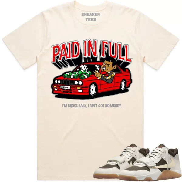 Travis Scott x Jordan Jumpman Jack Sail Shirt to Match - RED PAID Jezsport.com