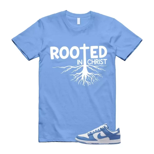 Dunk Polar Blue White Winter Low T Shirt Match ROOTED Jezsport.com