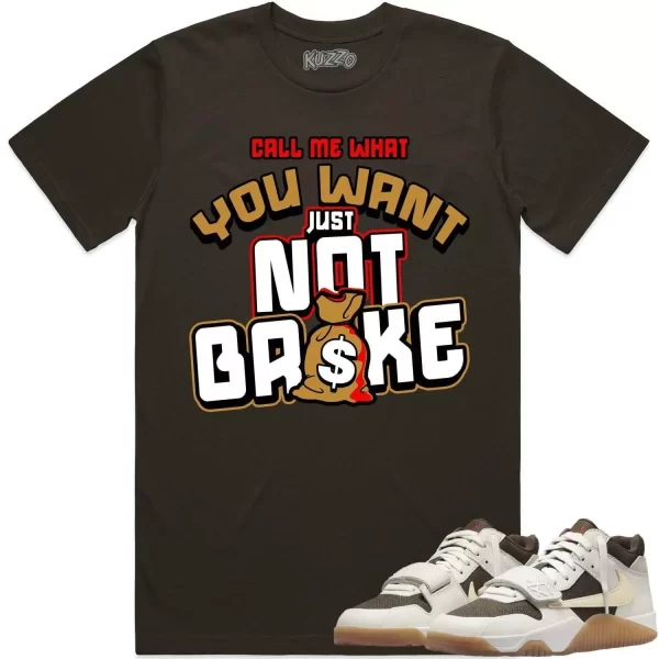 Travis Scott x Jordan Jumpman Jack Sail Shirt to Match - WHEAT NOT BROKE Jezsport.com