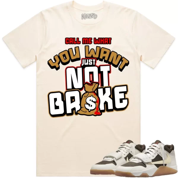 Travis Scott x Jordan Jumpman Jack Sail Shirt to Match - WHEAT NOT BROKE Jezsport.com