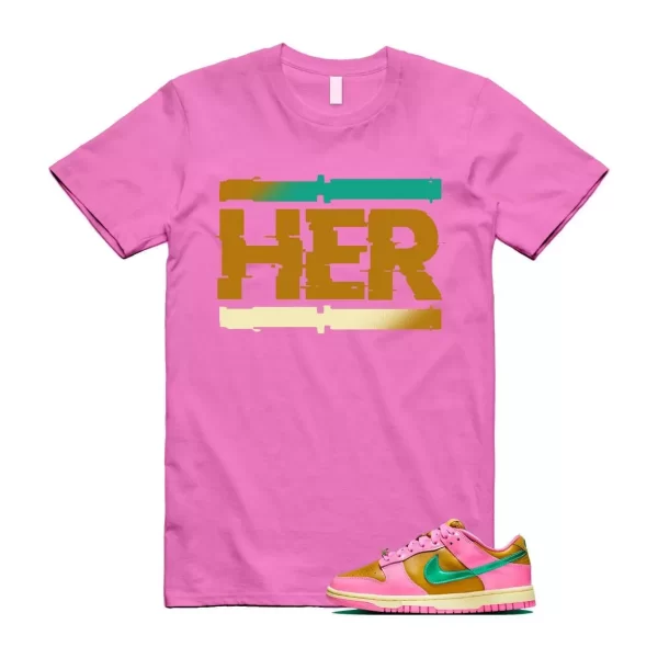 Dunk Parris Goebel Playful Pink Bronzine Jade Luminous Green T Shirt Match HER Jezsport.com