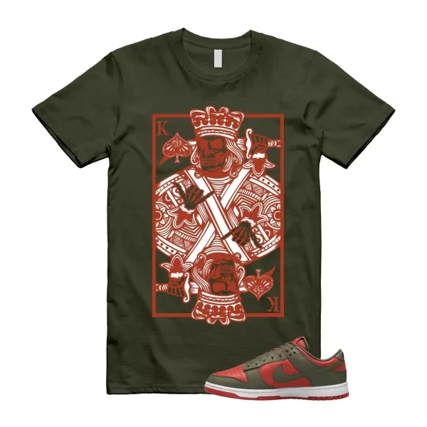 Dunk Mystic Red Cargo Khaki White Low T Shirt Match KC Jezsport.com