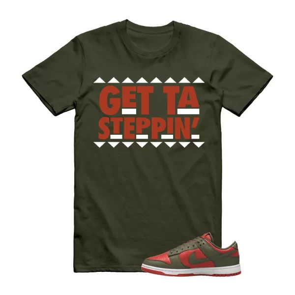 Dunk Mystic Red Cargo Khaki White Low T Shirt Match GET Jezsport.com