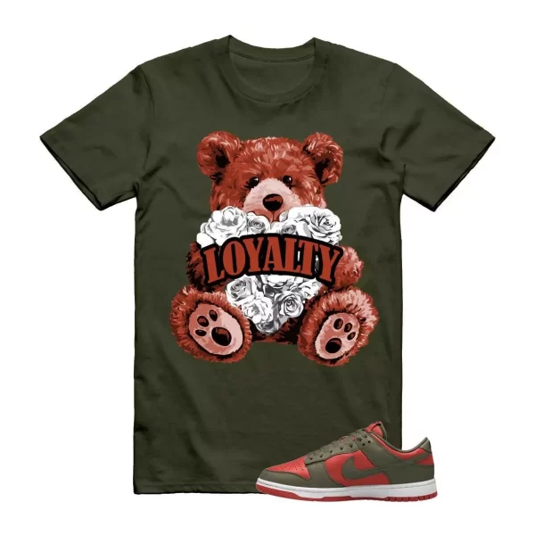 Dunk Mystic Red Cargo Khaki White Low T Shirt Match LYLTY Jezsport.com