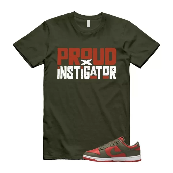 Dunk Mystic Red Cargo Khaki White Low T Shirt Match PROUD Jezsport.com