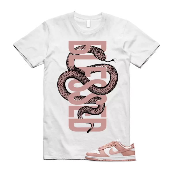 SNAKEBLS T Shirt to match N Dunk Low Rose Whisper WMNS White Hoodie Jezsport.com