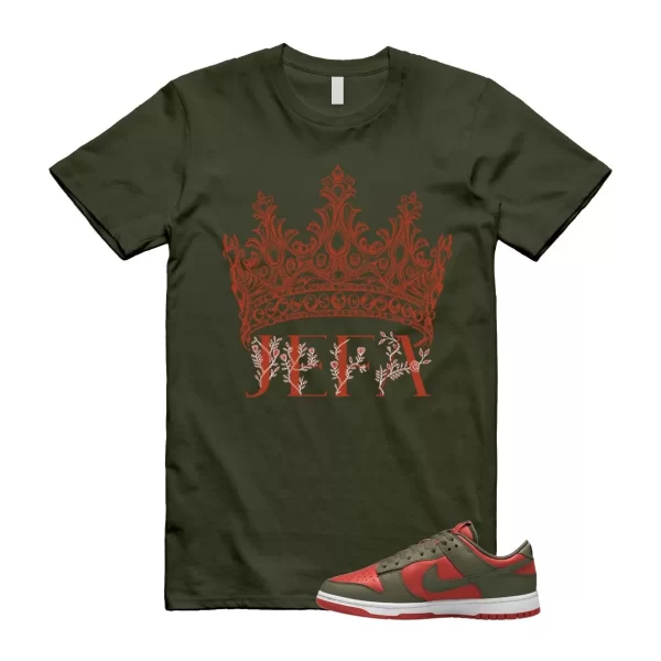 Dunk Mystic Red Cargo Khaki White Low T Shirt Match JEFA Jezsport.com