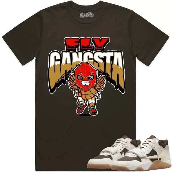 Travis Scott x Jordan Jumpman Jack Sail Shirt to Match - WHEAT FLY GANGSTA Jezsport.com