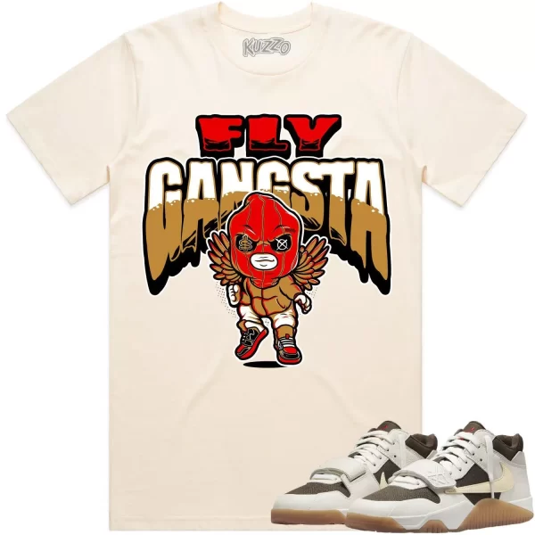 Travis Scott x Jordan Jumpman Jack Sail Shirt to Match - WHEAT FLY GANGSTA Jezsport.com