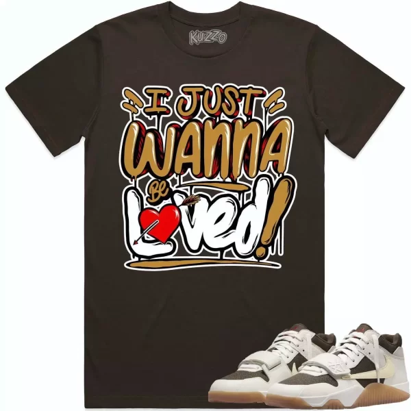 Travis Scott x Jordan Jumpman Jack Sail Shirt to Match - WHEAT LOVED Jezsport.com