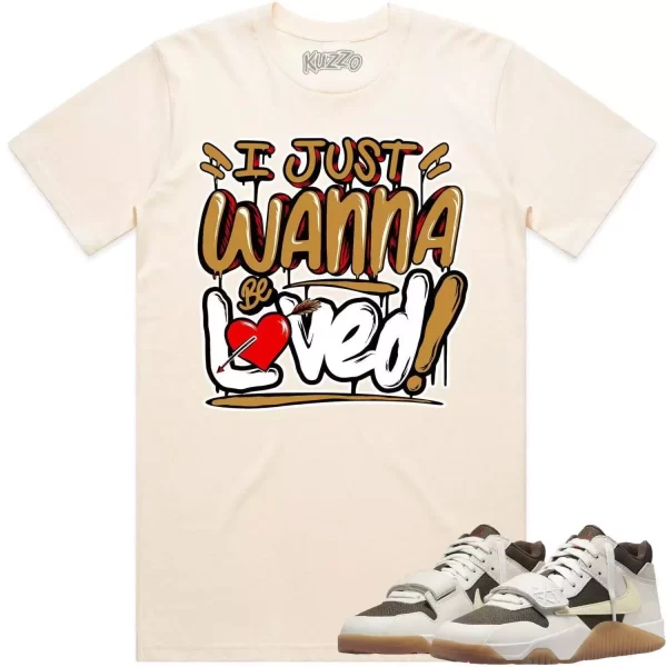 Travis Scott x Jordan Jumpman Jack Sail Shirt to Match - WHEAT LOVED Jezsport.com