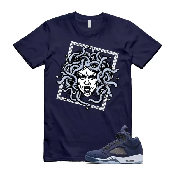 Midnight Navy Georgetown Football Grey Black T Shirt Match SHM Jezsport.com