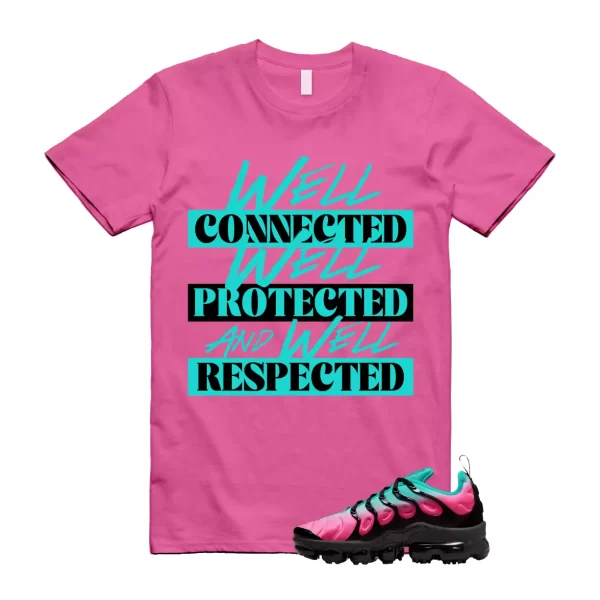 VaporMax South Beach Gradient Pink Blast Clear Jade Black 98 T Shirt Match WELL Jezsport.com