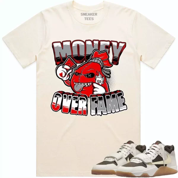 Travis Scott x Jordan Jumpman Jack Sail Shirt to Match - RED MOF Jezsport.com