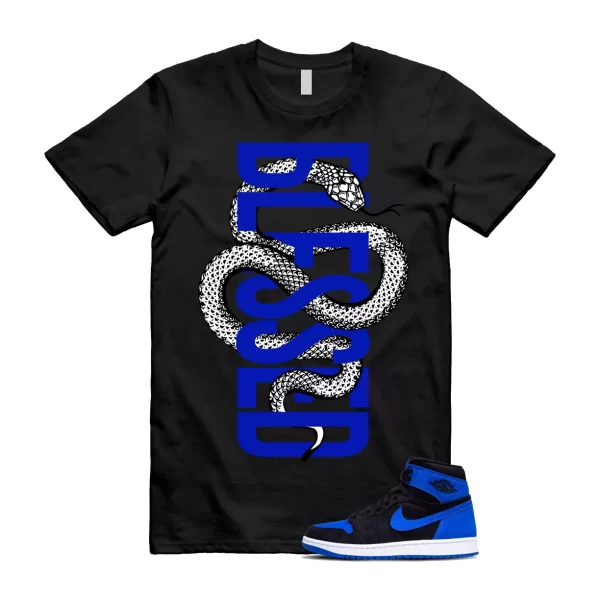 Royal Reimagined 1 Blue White Black T Shirt Match SNAKEBLS Jezsport.com